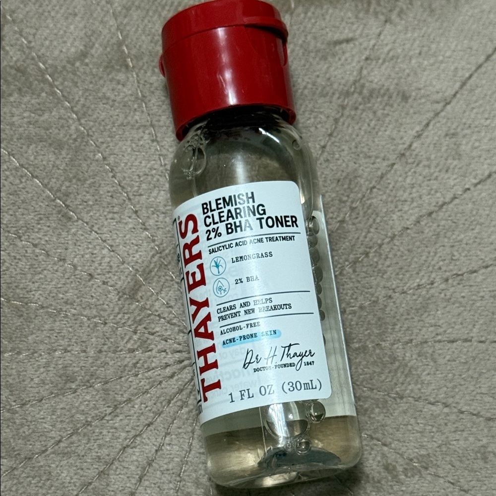 Thayers Blemish Clearing Toner 2% BHA Brand New travel size